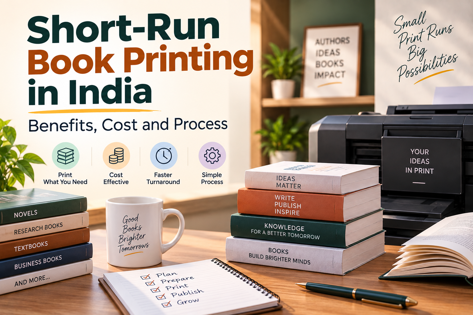 Short-Run Book Printing in India: Benefits, Cost and Process